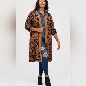 New Torrid DUSTER OPEN FRONT SWEATER